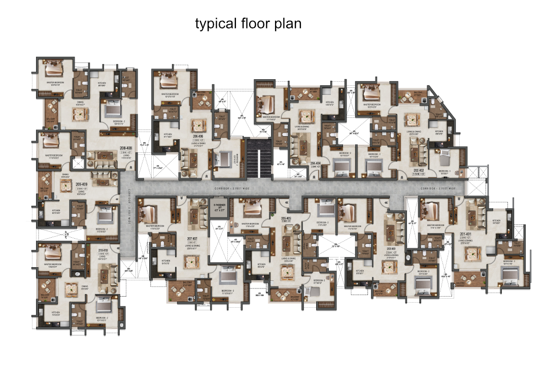Typical floor plan (zoomable)